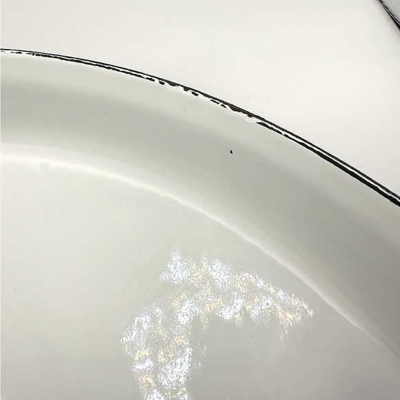 Dansk LG 14” Paella Pan. Red Enamel over Steel Curved Pot. Spots of Damage - Picture 11 of 16